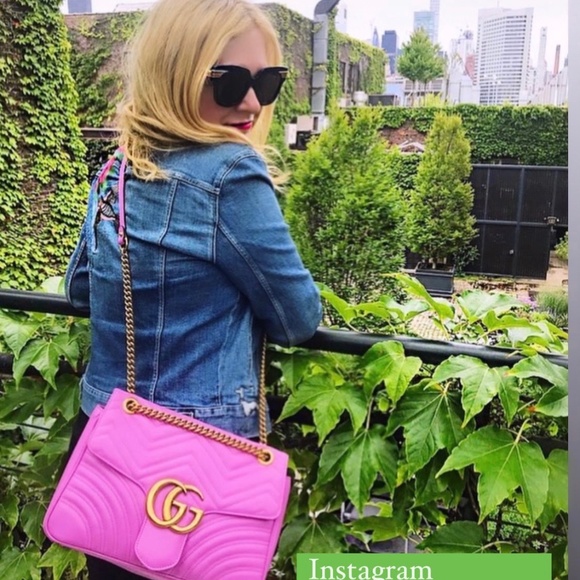 Wow! Rare Gucci Medium Marmont Bag in Pink - Picture 4 of 16